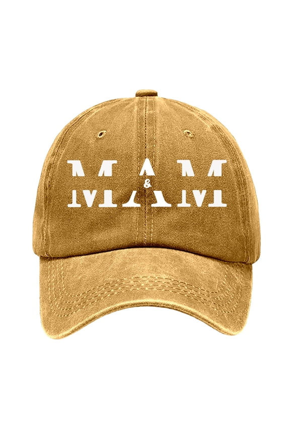 Day Hats Custom Mom Hat Custom Hat with Kids Names Custom Baseball Hat for Women From Kids for Mom Mens Womens Hats Yellow