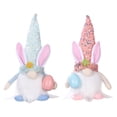 thumbnail image 1 of Riforla Easter Decoration Ornaments Rabbit Plush Doll Rudolph Doll 2PCS Multicolor_001, 1 of 9