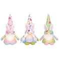 thumbnail image 1 of Riforla Easter Decoration Ornaments Rabbit Plush Doll Rudolph Doll 3PCS Multicolor_002, 1 of 8