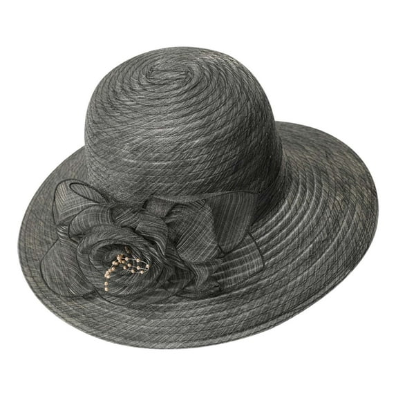 Riforla Elegant Foldable Sun Hat for Women Summer Wide Brim Floppy Beach Hat with – Lightweight and Breathable Ladies' Gardening and Fishing Bucket Cap Beach Hats for Women GY1
