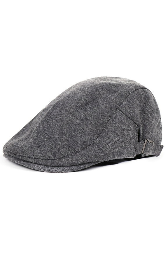 Fashion Casual Womens Mens Unisex Beret Hat Solid Baseball Flat Cap Topee Berets Hat for Women Dark Gray