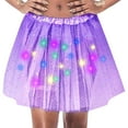 thumbnail image 1 of Riforla Glimmering Sequin LED Light up Half Skirt Tutu with Starry Netting for Adults Sparkling Party Wear Women's Skirts PP1 One Size, 1 of 5