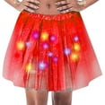 thumbnail image 1 of Riforla Glimmering Sequin LED Light up Half Skirt Tutu with Starry Netting for Adults Sparkling Party Wear Women's Skirts RD2 One Size, 1 of 4