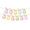 thumbnail image 1 of Riforla Happy Easter Banner Easter Egg Theme Party Banner Decoration Home Gareden Spring Decoration B_002, 1 of 4