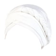 thumbnail image 1 of Riforla Head Cover Ethnic Wrap Hair Cap Hat Braid Pre Tied Headwear Baseball Caps Baseball Caps White_001, 1 of 4