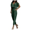 thumbnail image 1 of Riforla Jumpsuit for Womens Dressy Casual 2024 Romper Cold Shoulder Outfits for Summer Jumpsuits for Women AG M, 1 of 6
