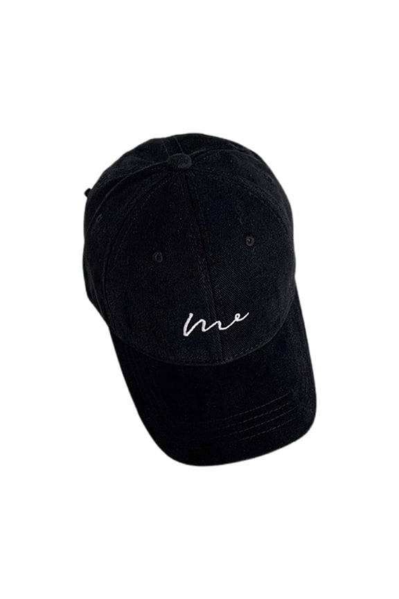 Khaki Wide Brim Baseball Cap for Women Deep Adjustable Hat with Long Visor Flattering Design for Larger Heads Womens Hats Black