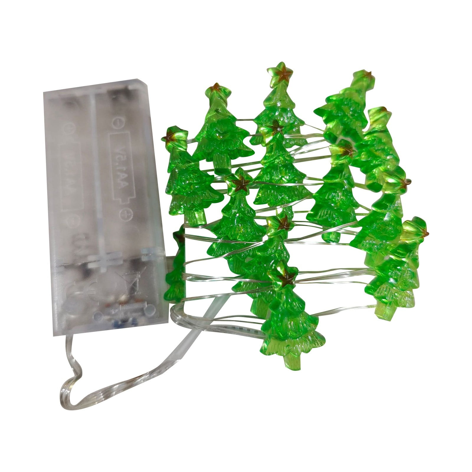 Riforla LED Christmas Tree Light String Santa Cane Snowman Holiday