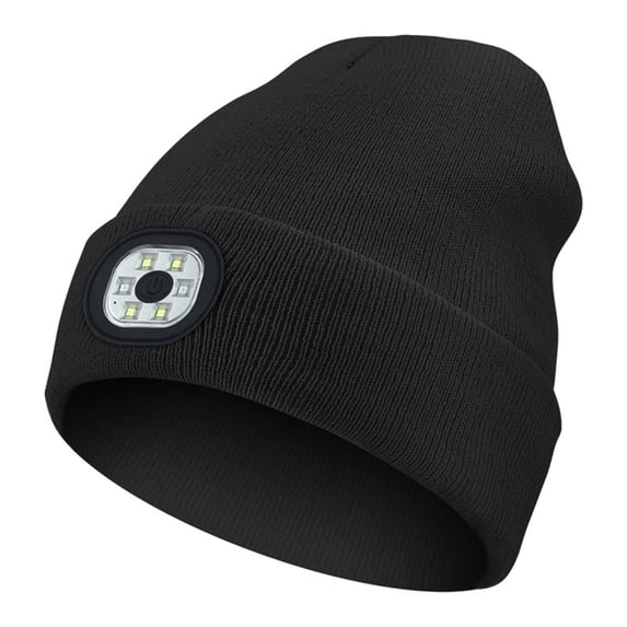 Riforla LED Hat Rechargeable USB Running Light Sun Hats for Women Black
