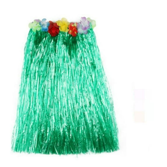 Riforla Ladies Fashion Carnival Brilliant Silk Dance Grass Skirt Performance Women's Skirts Green 60