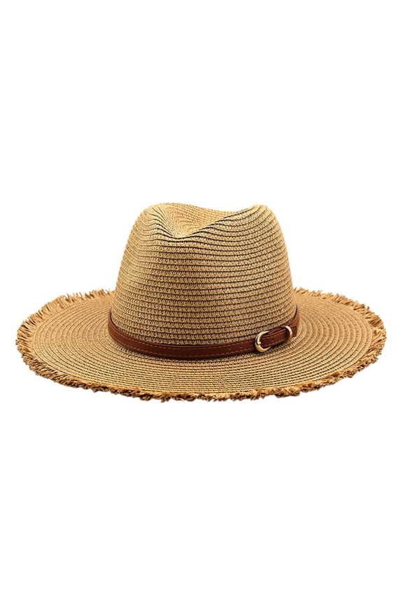 Ladies Fringe Jazz Hat Summer Outdoor Vacation Sun Hat Beach Hat Sunshade Cap for Women Beach Hats for Women Khaki