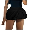 thumbnail image 1 of Riforla Ladies New Casual Solid Color All Skirt High Waist Short Skirt Skirts for Women Black XS, 1 of 4
