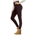 thumbnail image 1 of Riforla Legging Tights Women Lambswool Lined High Waist Winter Yoga Pants Soft Warm Leggings Women's Pants Coffee L, 1 of 3
