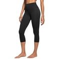 thumbnail image 1 of Riforla Leggings for Women Capri High Waist Lifting Yoga Fitness Womens Tights Black L, 1 of 5