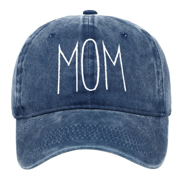 Riforla MOM Embroidered Printed Baseball Cap Vintage to Make Old Cap Hats for Woman Navy