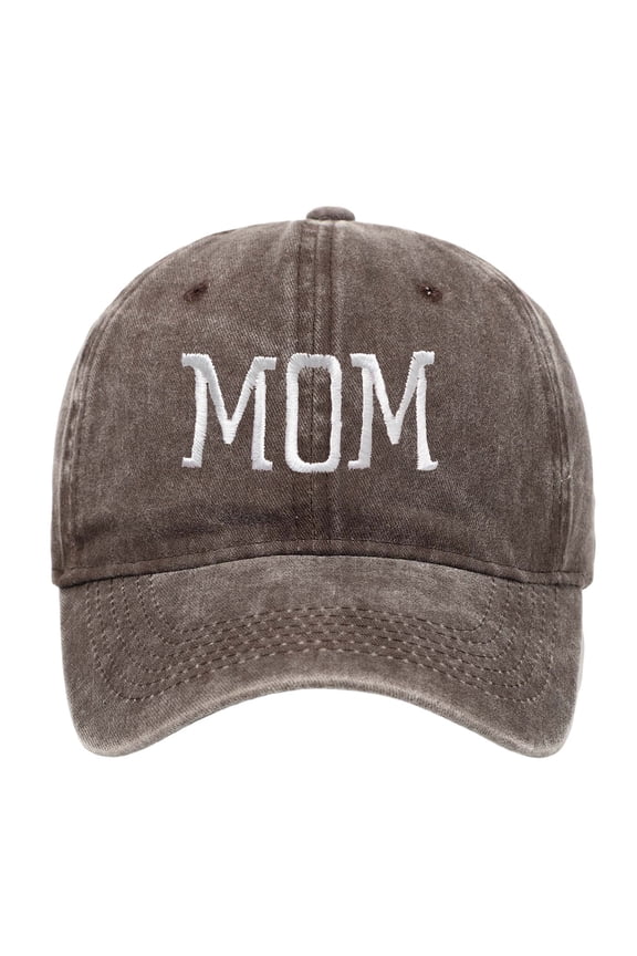 MOM Embroidered Printed Baseball Cap Vintage to Make Old Cap Mens Womens Hats Coffee