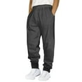 thumbnail image 1 of Riforla Male Casual Fitness Running Trousers Drawstring Loose Waist Solid Color Pants Pocket Loose Sweatpants GY2 XXL, 1 of 7