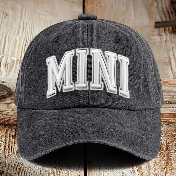 Riforla Mama Hats for Women Funny Adjustable Mini Baseball Cap Hats for Woman Black