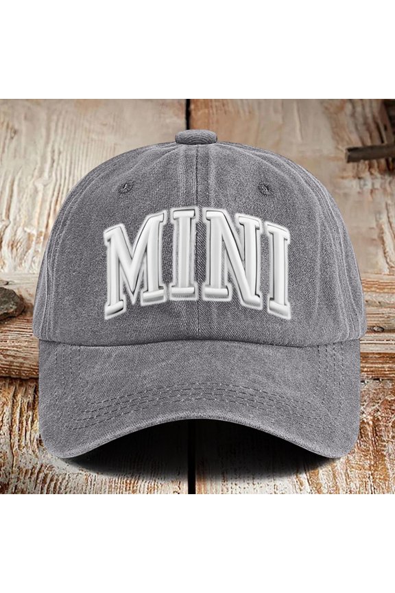 Mama Hats for Women Funny Adjustable Mini Baseball Cap Hats for Woman Grey