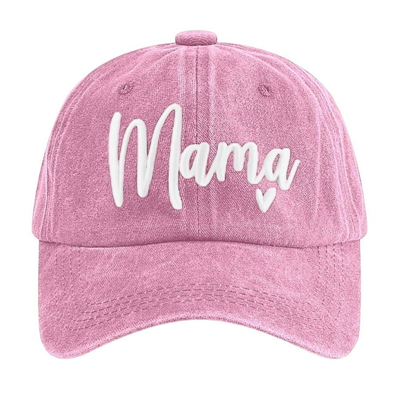 Riforla Mama Hats for Women Funny Adjustable Mini Baseball Cap Hats for Woman Pink