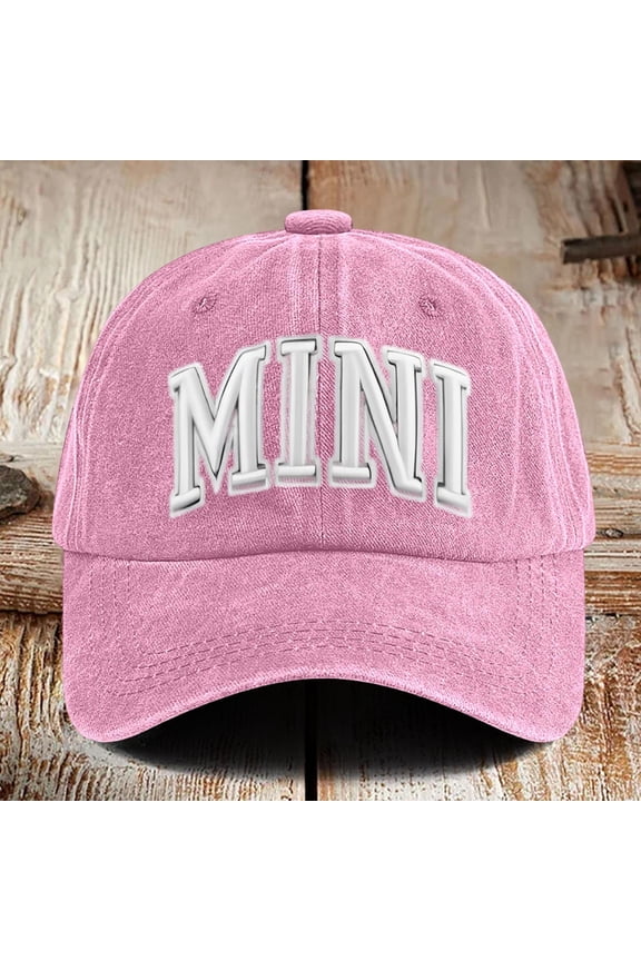 Mama Hats for Women Funny Adjustable Mini Baseball Cap Hats for Woman Pink