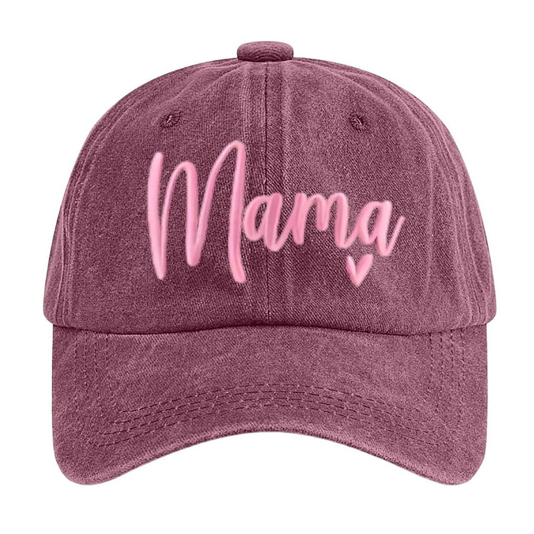 Riforla Mama Hats for Women Funny Adjustable Mini Baseball Cap