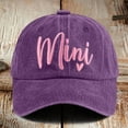 thumbnail image 1 of Riforla Mama Hats for Women Funny Adjustable Mini Baseball Cap Womens Hats Purple, 1 of 3