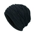 thumbnail image 1 of Riforla Men Winter Outdoor Wool Knit Warm Hat Thick Soft Beanie Ski Caps Hats for Men Navy, 1 of 2
