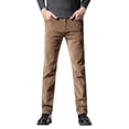 thumbnail image 1 of Riforla Men's Casual Corduroy Pants Elastic Waist Drawstring Loose Long Men's Casual Pants Khaki 40, 1 of 5