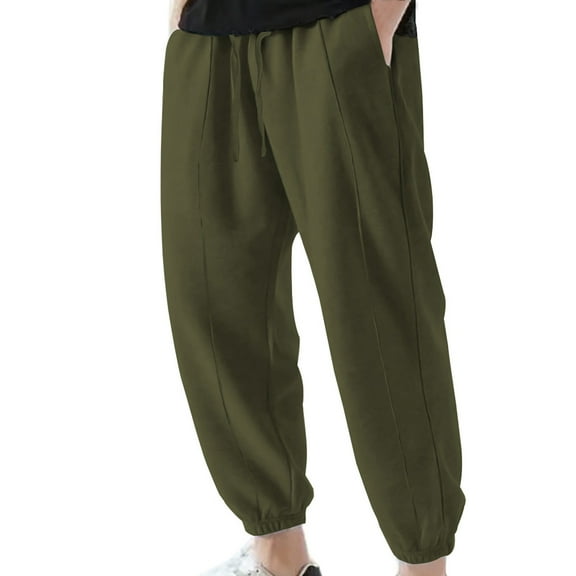 Riforla Men's Fashion Casual Solid Color Thin Breathable Guard Pants Pocket Elastic Pants Mens Casual Shorts Green XXXL