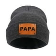 thumbnail image 1 of Riforla Men's Fashion Knit Hat Hop Winter Warm Pullover for Fall and Winter Style Bomber Hats Dark Gray_002, 1 of 2