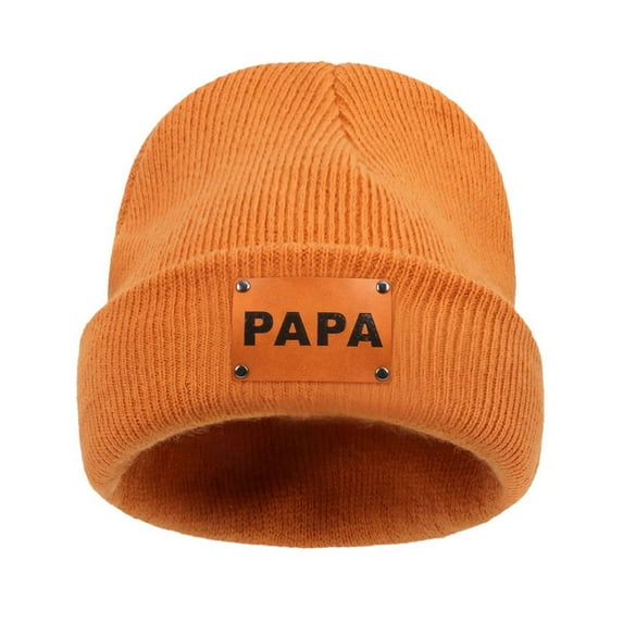 Riforla Men's Fashion Knit Hat Hop Winter Warm Pullover for Fall and Winter Style Bomber Hats Orange_002