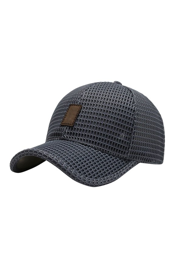 Men's Summer Fashion Sun Hat Outdoor Sun Hat Net Hat Breathable Cap Sun Visor Hat Women Dark Gray_001 56-60CM