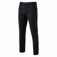 thumbnail image 1 of Riforla Mens Casual Pants Breathable Straight Leg Mens Youth Solid Color Matching Pants Casual Shorts for Men Black L-33, 1 of 2