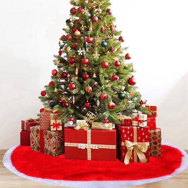 Riforla Mini Christmas Tree Skirt Desktop Christmas Tree Decoration