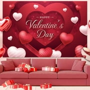 Riforla New Valentine Day Decoration Hanging Cloth Party Holiday Photo Background Cloth Proposal Anniversary Layout Scene Background Cloth H B
