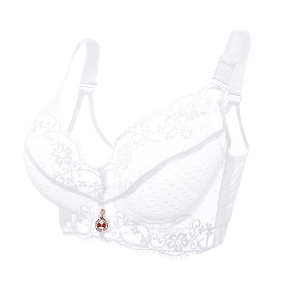 Riforla Padded Push up Lace Bras Womens Bras White 38