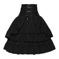 thumbnail image 1 of Ediodpoh Women's Skirts Halloween Pleated Gothic Skirt Retro Style Skirt for Women Black L, 1 of 7