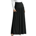 thumbnail image 1 of Riforla Plus Size Maxi Skirts for Women Long Length Skirts with Pockets Beach SwimCoverup Night Out Casual Office Party Skirts for Women Trendy Black XL, 1 of 7