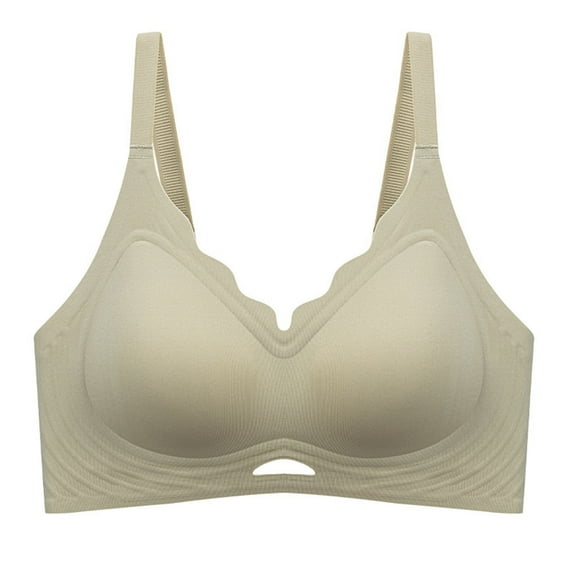 Riforla Plus Size Seamless Lift Bra for Women Fixed Cup Soft Support Reduces Bust Appearance Comfortable Underwire Bra for Everyday Wear Bras for Women Green XL