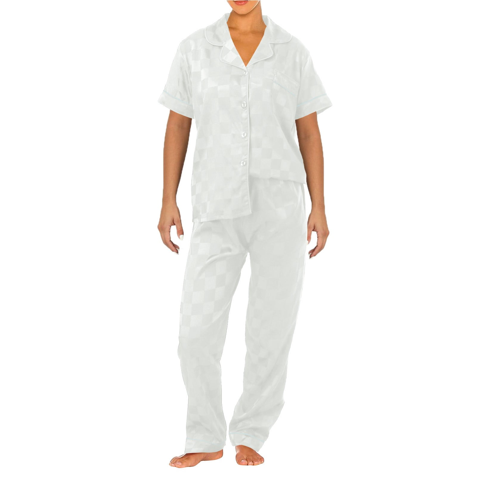 Riforla Secret Ice Silk Pajama Set Women's Pajamas Pajama Sets for ...