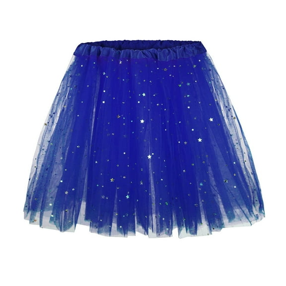 Ediodpoh Carnival Tutu Skirts for Women Skirt for Petticoat Cute Underskirt Ballet Swing Puffy Skirt for Stage Women's Skirts Blue One Size