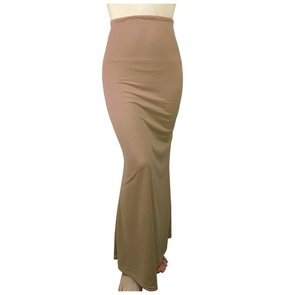 Riforla Slim Fit Ruched Pencil Skirts for Women High Waisted Elastic Band Bodycon Shirring Skirt Skirt and Fishtail Skirt Womens Skirts Khaki L