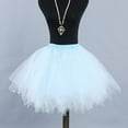thumbnail image 1 of Riforla Soft Tutu Skirt Toddler Party Carnival Womenl Mesh Tutu Skirt Girls Long Formal Dress Women's Skirts Light Blue XXL, 1 of 3