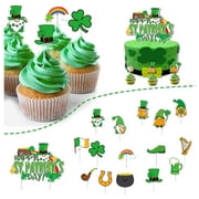 Riforla St. Patrick's Day Party Decoration Irish Festival Cake Insert Board Decoration Supplies A