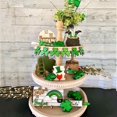 thumbnail image 1 of Riforla St. Patrick's Day Tiered Tray Decor 12 Piece Set Farmhouse Tray Decorative Items Christmas Fall Party Home Office Decoration Small Wood Sign, 1 of 8