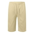thumbnail image 1 of Riforla Summer Slim Cropped Pants Oversized Wide Leg Men's Hop Sports Casual Shorts Men Pants Beige XXXL, 1 of 7