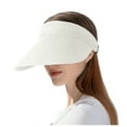thumbnail image 1 of Riforla Summer Wide Brim Straw Visor Sun Hat Beach Cap Beach Hats for Women Silver, 1 of 4