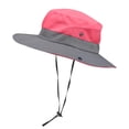thumbnail image 1 of Riforla Sun Hats for Women Men Summer Hat Wide Brim Packable Cowboy Hat Hiking Fishing Hats Bucket Hats A, 1 of 2