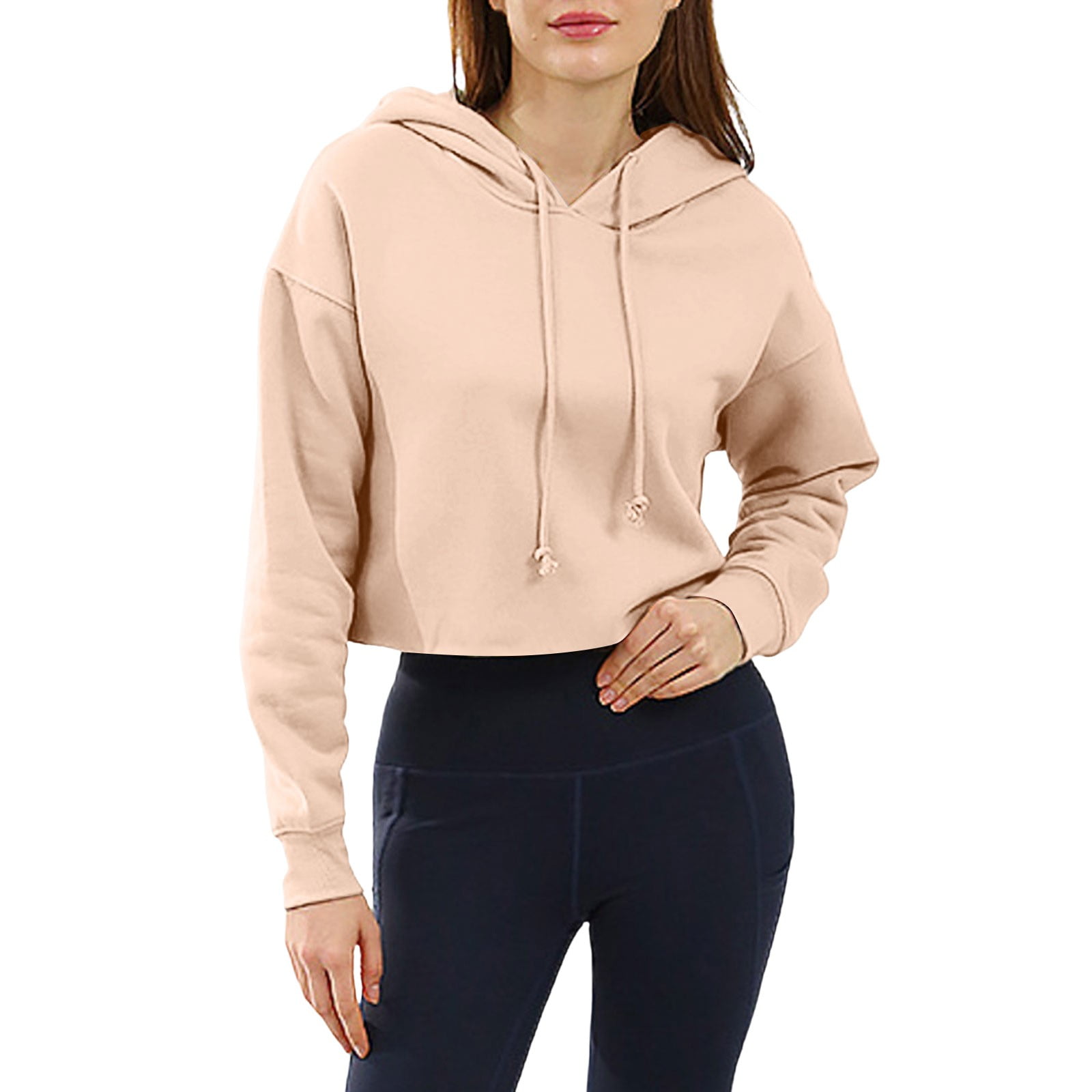Perfashion Girls Ruffle Trim Sweatshirt - Long Sleeve Drop Shoulder Hoodie, Solid Color Pullover For Fall/Winter (Ages 4-13)